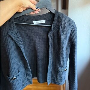 Women's Charcoal Cardigan